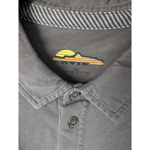 Orvis Angler’s Polo Shirt XL BLUE - Picture 2 of 4